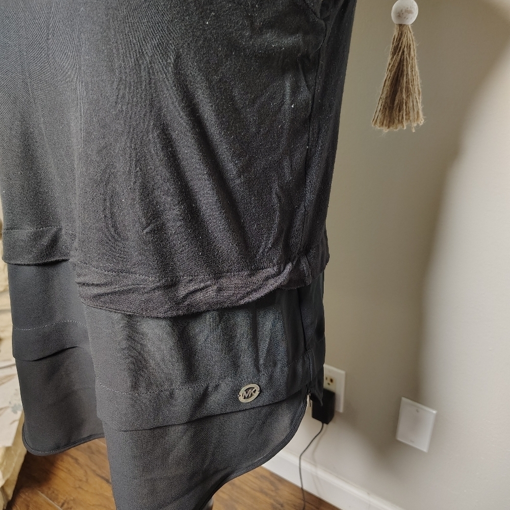 Michael Kors Elegant Black Layered Tank Top Size Small - Picture 3 of 4